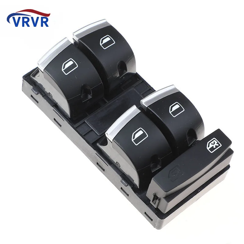 

4F0959851H Chrome Master Power Window Switch Glass Lifter For Audi A3 8P A4 S4 RS4 B6 B7 A6 S6 RS6 C6 Q7
