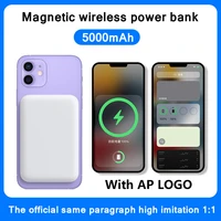 11 5000mah portable magnetic wireless power bank for iphone 13 12 13pro 12pro max mini powerbank mobile phone external battery
