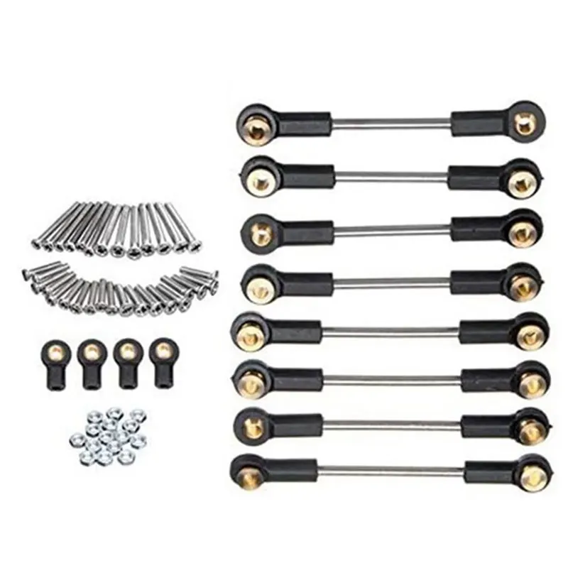 

DIY Metal Upgrade Pull Rod + Base Kit for WPL B1 B24 B16 C14 C24 RC Car
