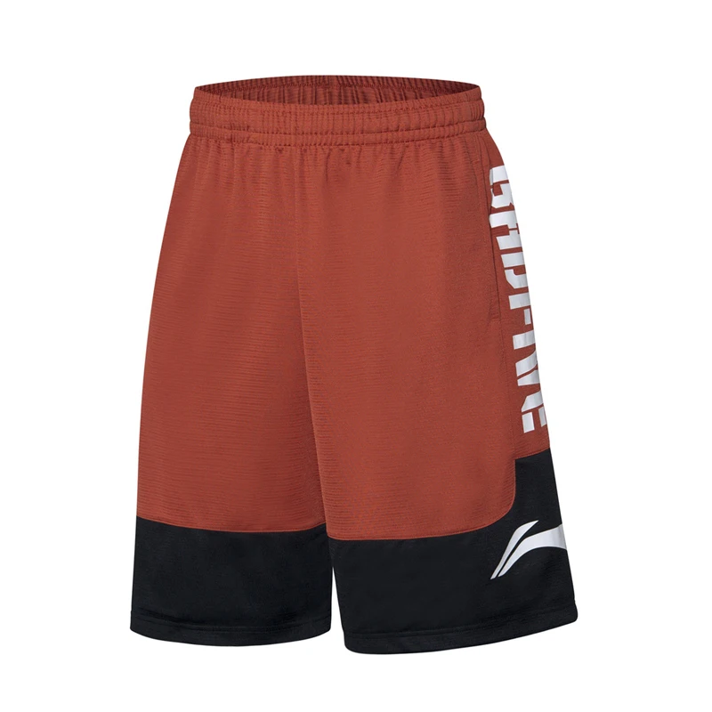 (Break Code) мужские шорты Li Ning BAD FIVE для баскетбольных соревнований свободные