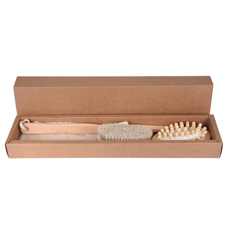 

Bathroom Body Care Wooden Bath Brush Set Cleaning Brush Bath Brush Dry Brush