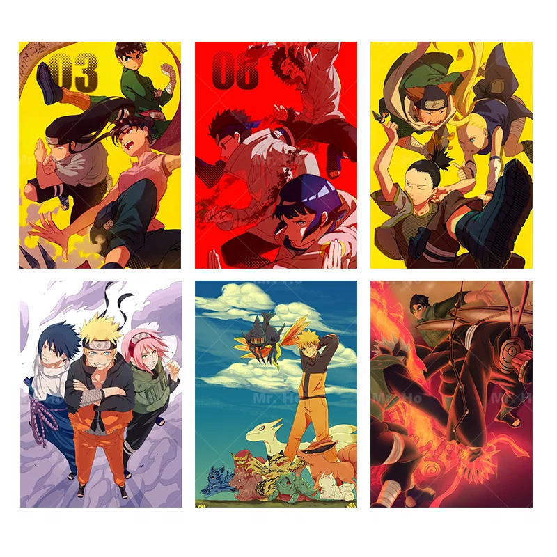 

Japan Anime Poster Naruto HD Canvas Wall Decor Kakashi Sasuke Mural Living Room Bedroom Modern Home Decoration Boy Gifts