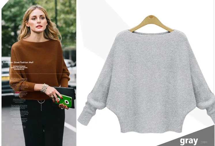 

Thick Knitted Tops Jumper Autumn Winter Casual Pullovers Sweaters Women Long Sleeve Big Loose Sweater Girls