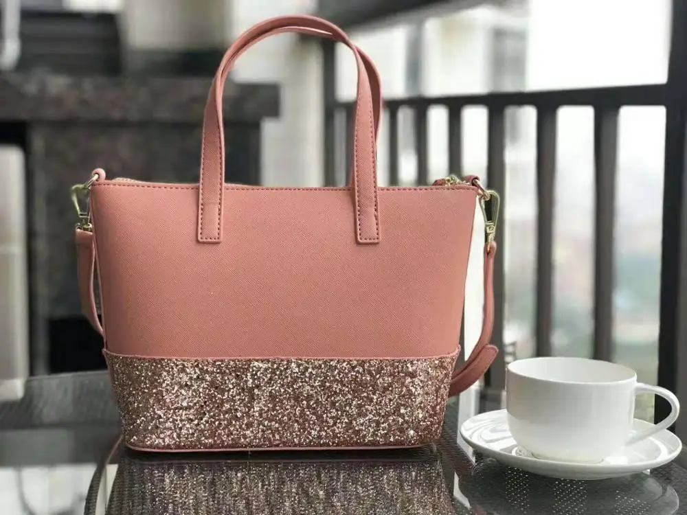pink Горячее стильное Новое поступление Европейская и американская мода новая сумка на одно плечо расшитая блестками цветная сумка модная женская сумочка со звездами - Цвет: pink