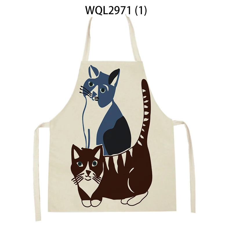 Cartoon Animal Apron Sleeveless Cotton and Linen Children's Custom Men Women Cleaning Tools Household Bibs Chef | Дом и сад