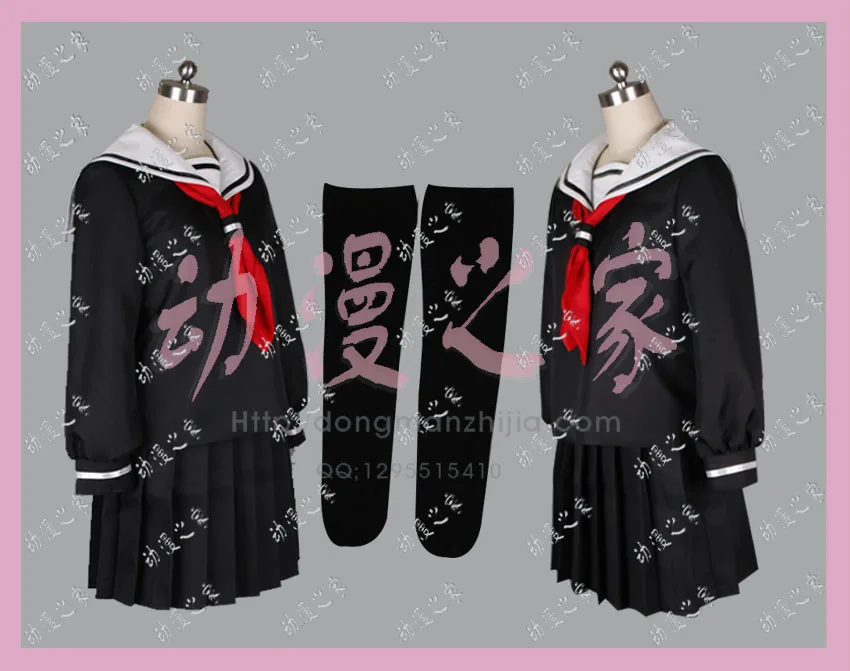 

Школьная Униформа аниме Jigoku Shojo Hell Girl Enma Ai, костюм для девочек, костюм на Хэллоуин, карнавал, вечеринку, косплей костюм