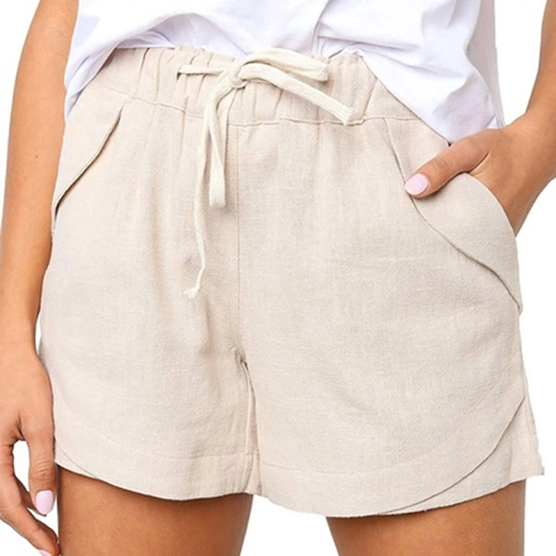 

Шорты женские свободные с завышенной талией, спортивные в Корейском стиле, повседневные широкие черные с бантом, лето 2020