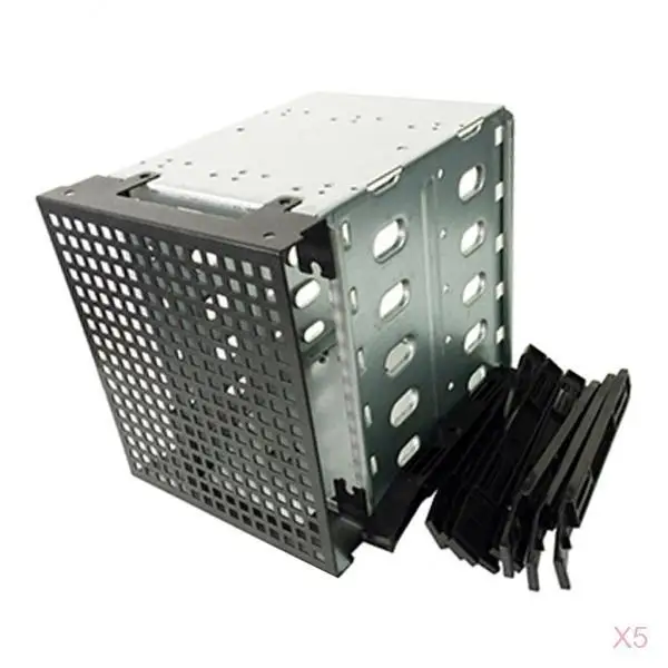 

5x 5-Bay 3.5inch SATA Hard Drive Internal Enclosure Case Chassis Holder Cage