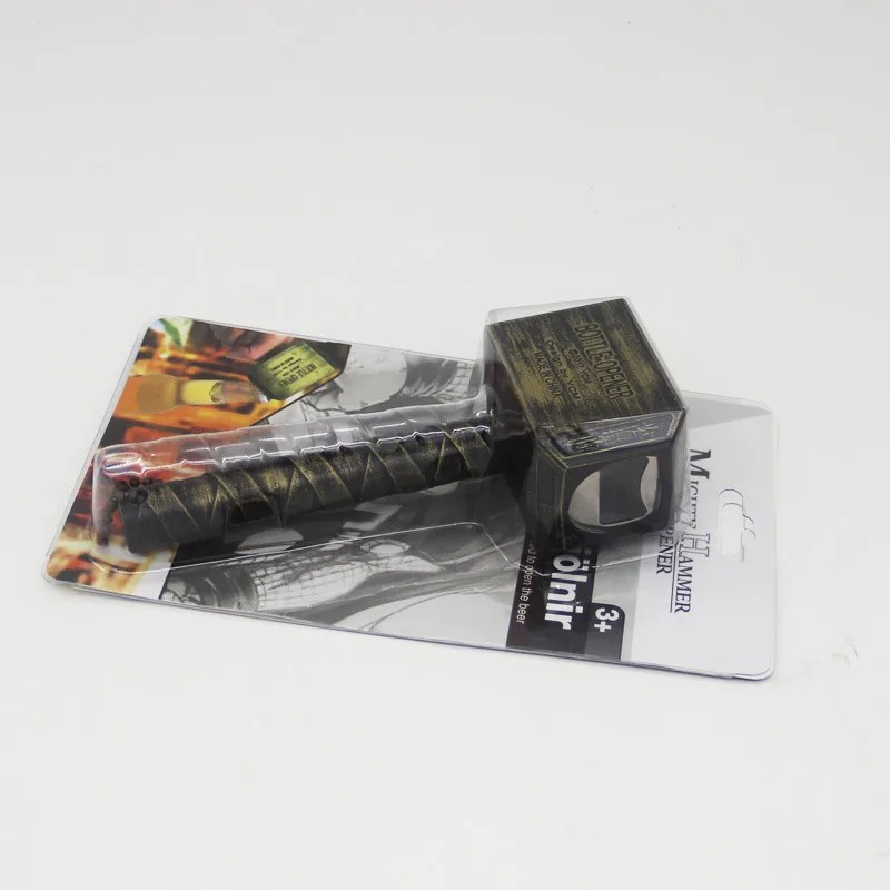 Novelty Beer Bottle Openers Multifunction Hammer Of Thor Shaped Toy Opener With Long Handle Gold Silver Metal | Игрушки и хобби