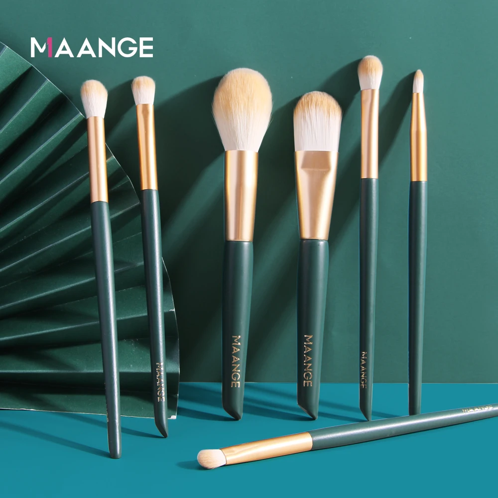 

MAANGE 5/7pcs Makeup Brushes Sets Highlighter Eye Cosmetic Powder Foundation EyeShadow Cosmetics Professional Eyebrows Soft Hair