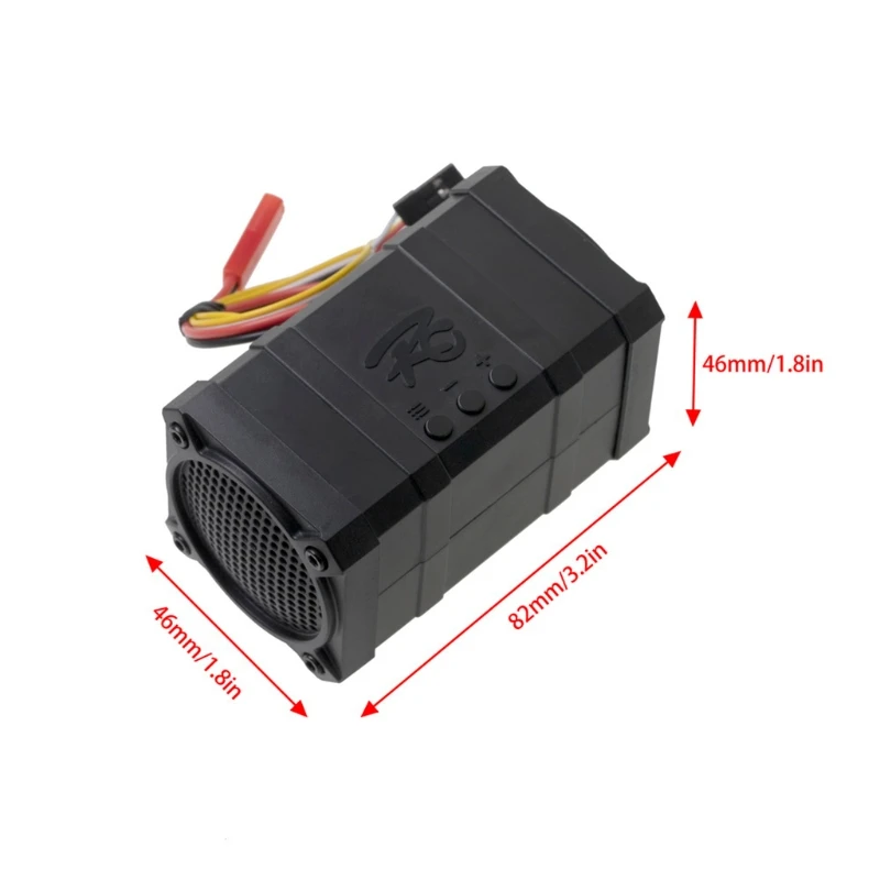 

1:10 RC Car Vehicle Motor Engine Sound Simulator Module with AX6S Radio Remote Control Kit Dual Soundtrack No Battery