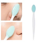 1 шт. Красота кожи уход мыть уход за кожей лица силиконовая щеточка отшелушивающая нос для чистки угрей щетка для удаления инструмент с запасными головками
