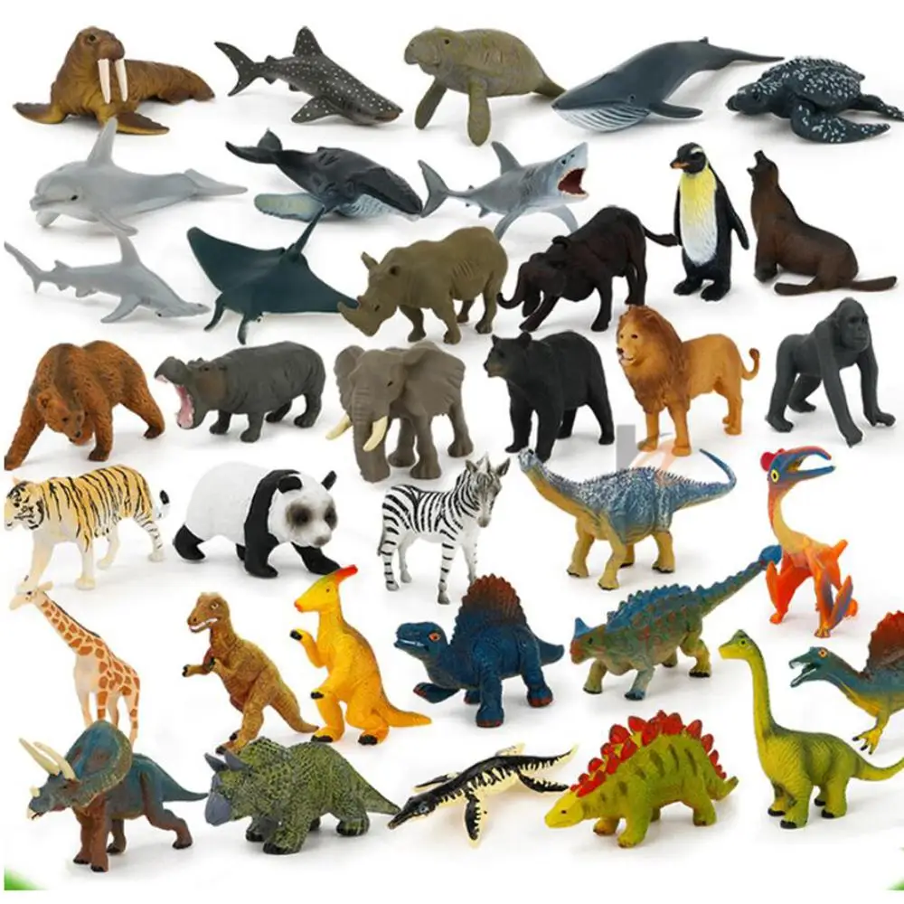 12 шт./компл. Имитация Динозавра морская дикая природа ПВХ модель для детей