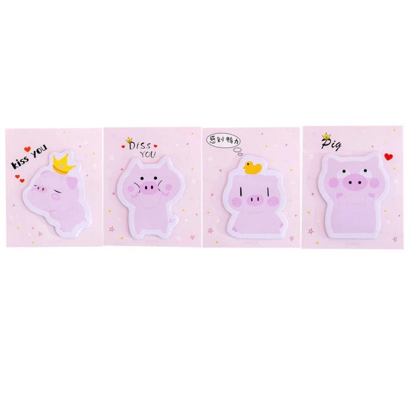 Cute Cartoon Toys Kids Pig Sticky Notes Memo Pad Diary Stationery Flakes Scrapbook Decorative | Игрушки и хобби