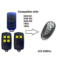 for dom 501 dom 502 dom 505 433 92mhz remote rolling code garage command