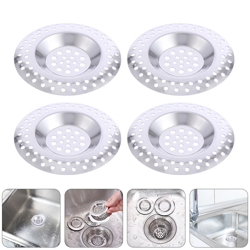 

12 шт., фильтры для раковины из нержавеющей стали