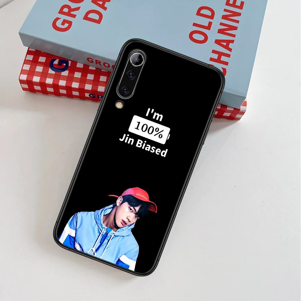 

Bangtan Boys Kim Seok Jin KPOP Phone Case For Xiaomi Mi Note 10 A3 9 MAX 3 A2 8 9 Lite Pro Ultra black Coque Silicone Shell