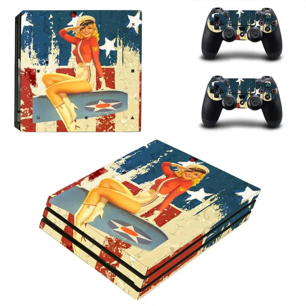 Наклейка с американским флагом США для PS4 Pro наклейка s Play station 4 наклейки PlayStation