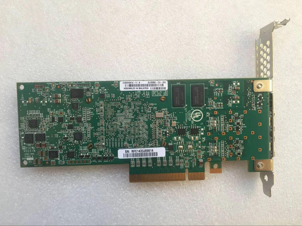 Двухпортовая сетевая карта DELL QLOGIC QLE8262-CU-DEL 10 ГБ-P11VC для POWEREDG | Компьютеры и офис