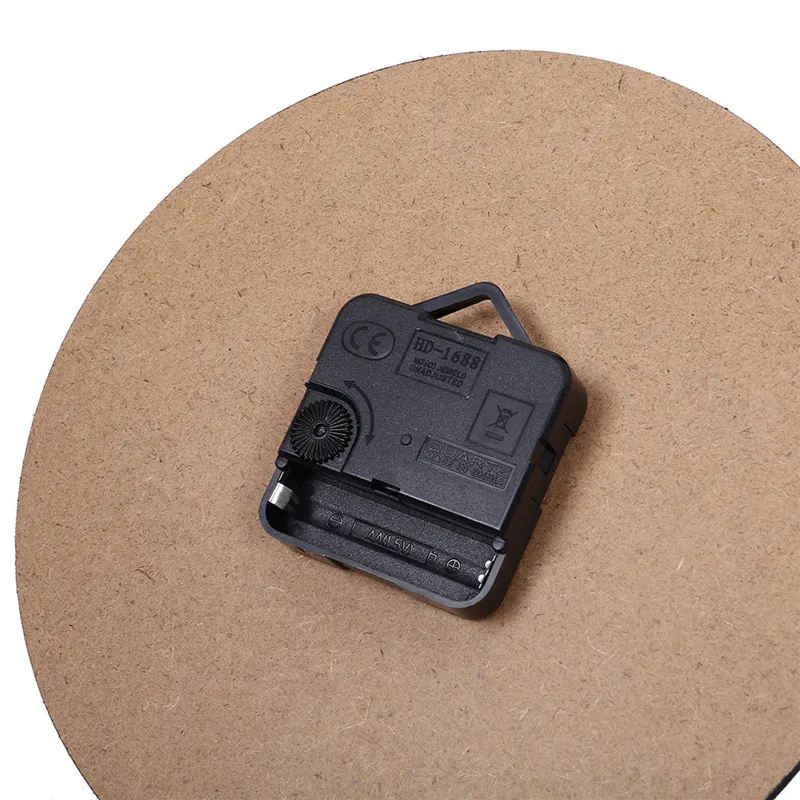 Новинка 2019 деревянные круглые Настенные часы из ДВП европейские настенные декор