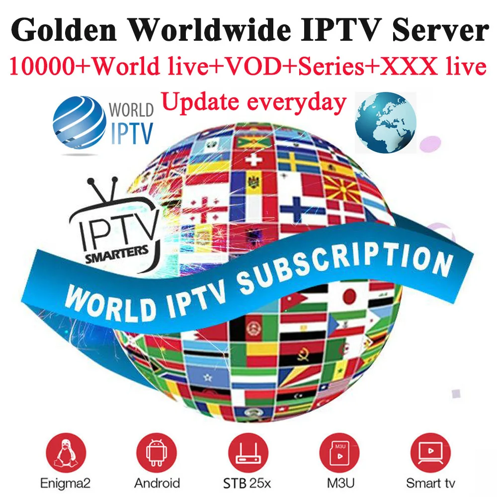 Золотой мировое iptv подписка 10000+ Live и vod с французский/испанский/Английский Швеция Канада Польша Бельгия голландский арабский Израиль IP TV