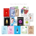 Смешанная маска для лица HanHuo с глубоко-отбеливающий увлажняющим экстрактом, жидкая шелковая маска для лица с изображением улитки и птичьего гнезда, 14 шт.