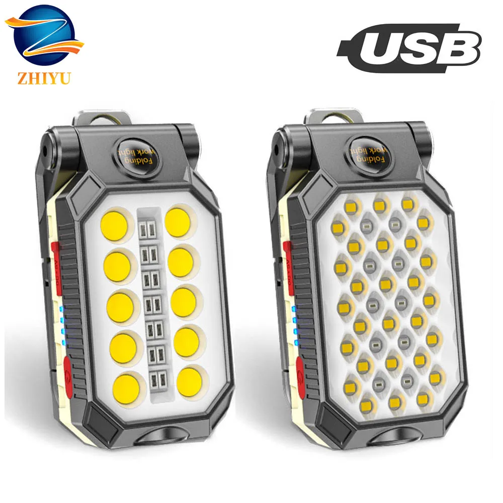 

Перезаряжаемый телефон ZHIYU со встроенным аккумулятором, Регулируемый магнитный фонарик для рыбалки, ремонта, кемпинга, водонепроницаемый