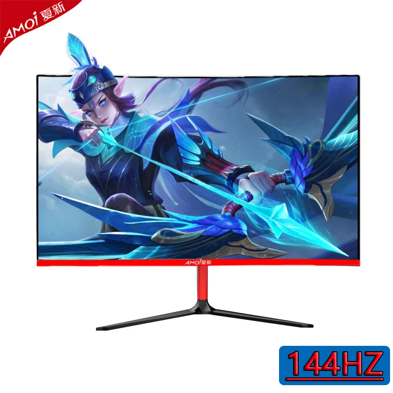 24 &quot1 MS 144 монитор Гц геймера ЖК дисплей изогнутый ПК 1080p HD с плоской панелью для