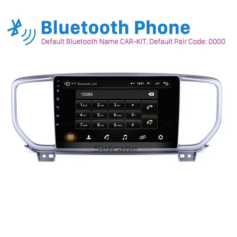 Автомагнитола Seicane Android 8 1 2din 2.5D экран GPS для Kia Sportage R 2018-2019 поддержка DVR OBD2 Mirror Link