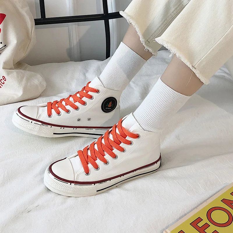 Женский Оранжевый Холст Спортивная обувь для женщин Туфли с подошвой из