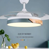 ceiling fan with led light modern remote control ceiling fan bedroom dining room living room built in electric light