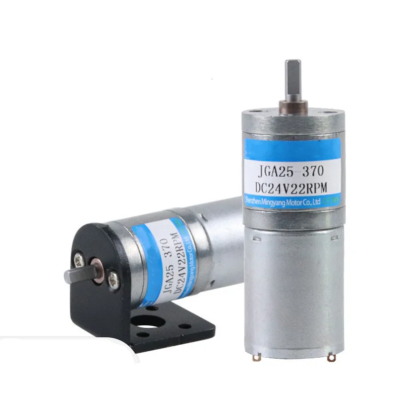 1 шт. JGA25-370 миниатюрный DC мотор-редуктор 6v12v24v матовый низкая скорость высокий