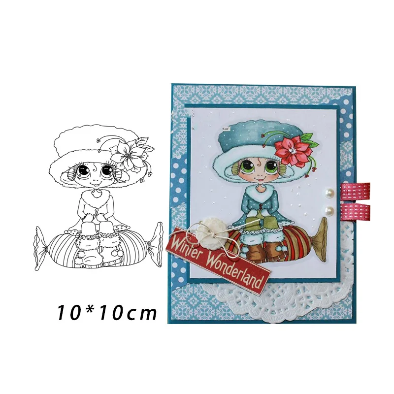 JC прозрачные резиновые штампы для скрапбукинга маленькая милая принцесса