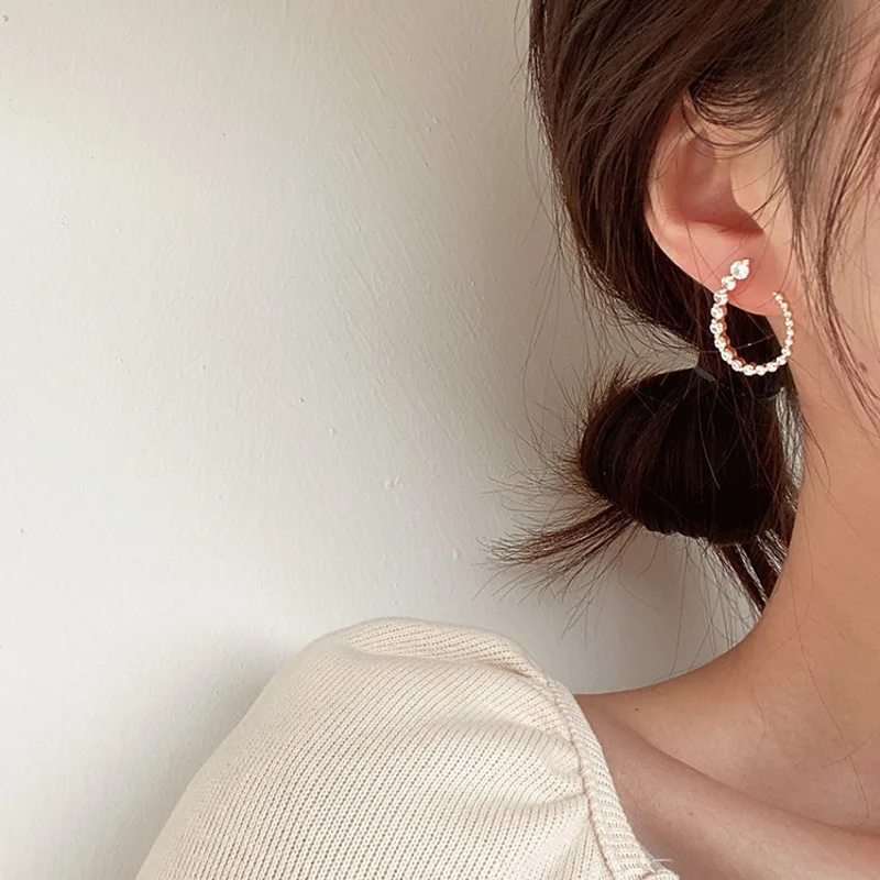 2021 Корея блестящие микро инкрустация Циркон с украшением в виде кристаллов