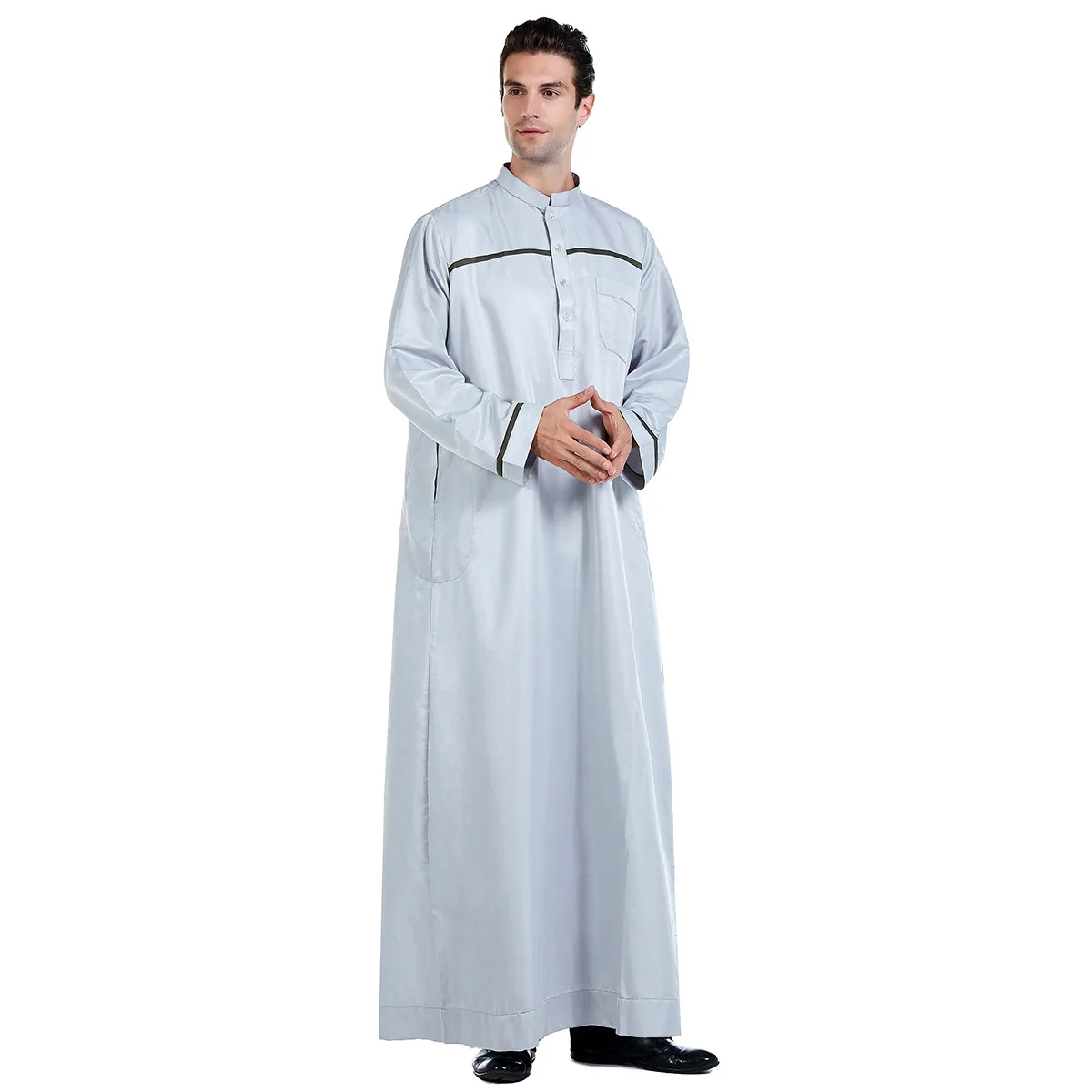 

Muslim Men Clothing Jubba Thobe Long Dress Pakistan Dubai Arab Djellaba Kaftan Abaya Islamic Prayer Robe Worship Service Ramadan