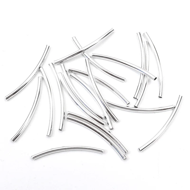 200 шт. 30x2 мм серебряные фотобусины разъемы Ювелирная фурнитура для браслетов