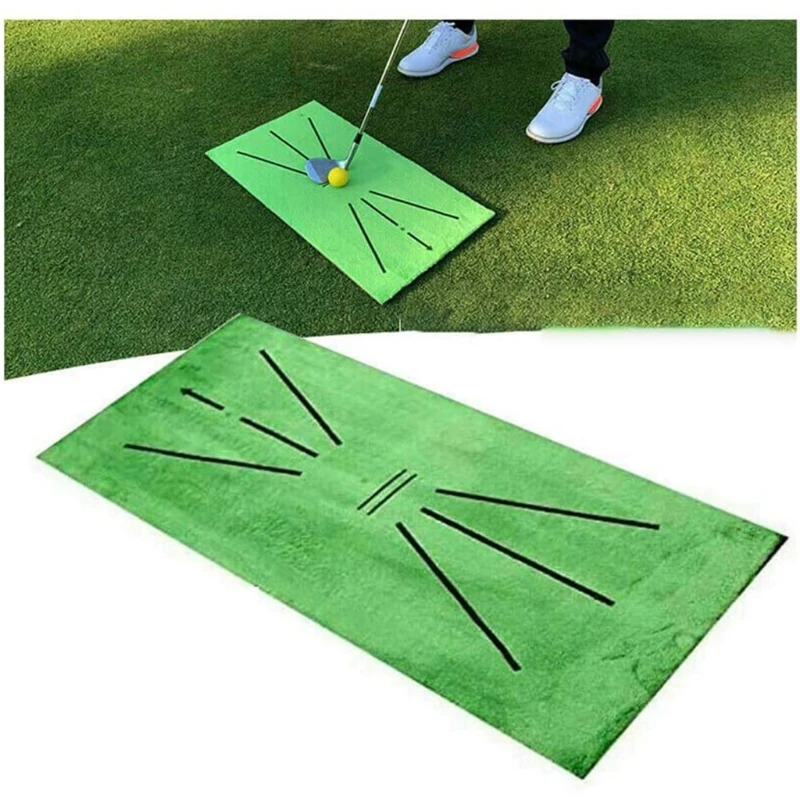 

Golf Training Hitting Mat for Clubs Swing Detection Batting Protect Grass