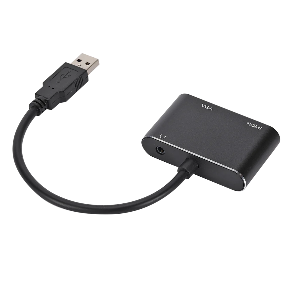 Переходник с USB 3 0 на HDMI-совместимый VGA два выхода 2 в 1 HDMI HD 1080P Кабель-адаптер для Mac