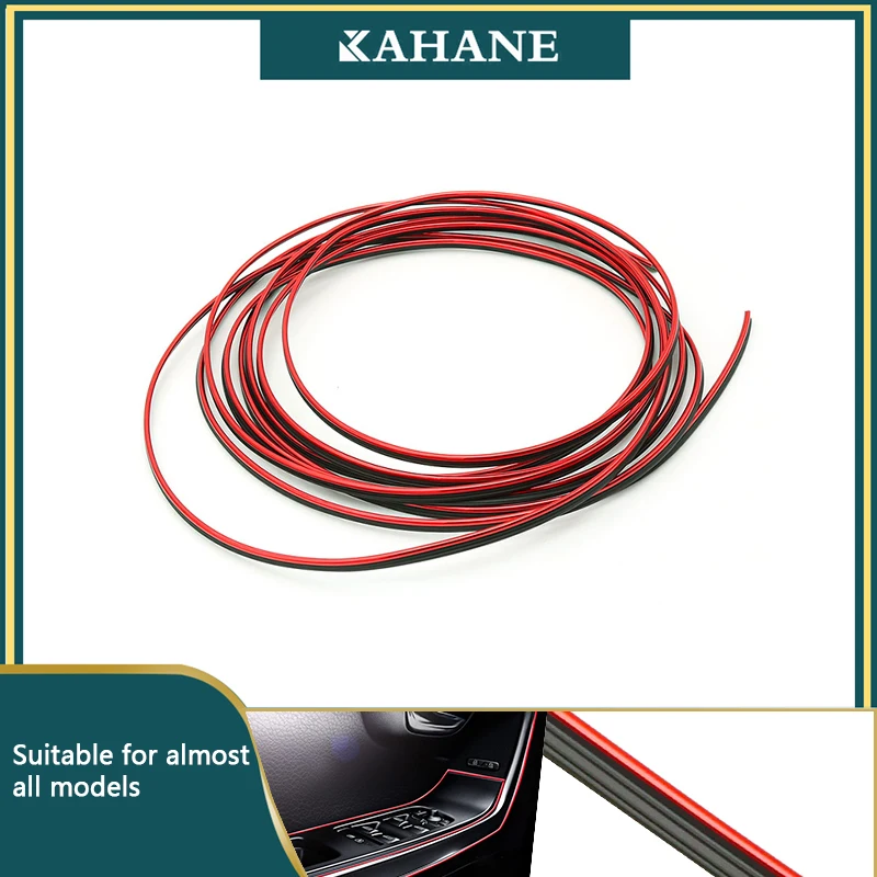 

5M Car Interior Trim Strip Flexible Decoration Strip Auto Door Edge Sticker Car Interior Mouldings Universal Auto Accessories