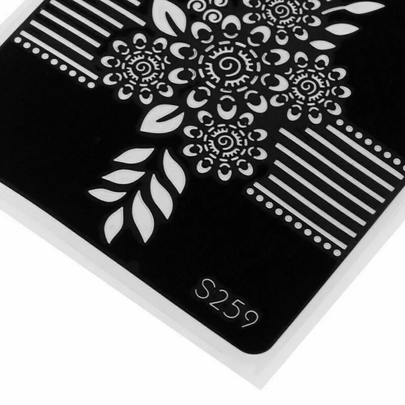 Tattoo Stickers Stencils Self Adhesive Stencil Temporary Template Henna Hand Body Art Paint Accessories | Красота и здоровье