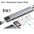 Новый 8in1 мульти Порты и разъёмы USB 3,0 Тип C USB-C 4K HDMI-совместимого адаптера 87 Вт Быстрая зарядка PD Порты и разъёмы Кабель конвертер для Macbook