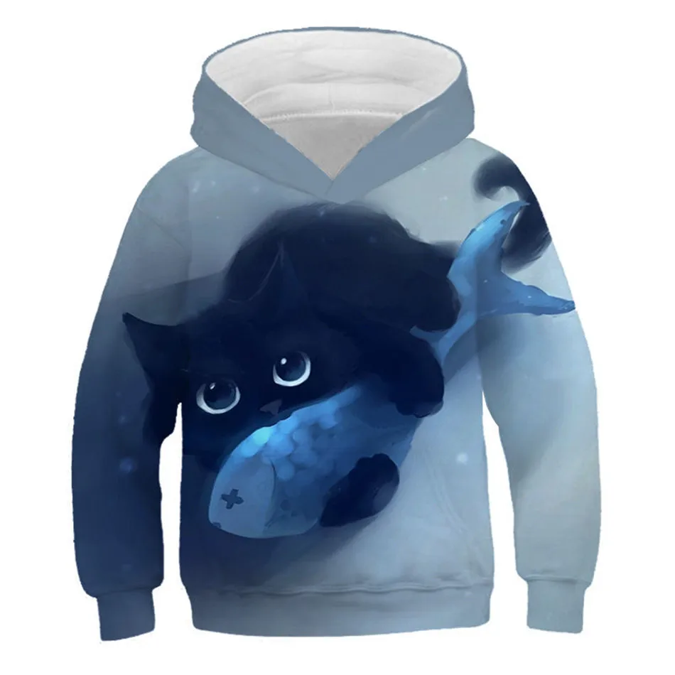 Детские Мультяшные 3D толстовки 2020 свитшоты с капюшоном для мальчиков и девочек