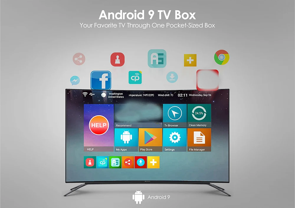 10 шт. Beelink GT-King tv Box Android 9,0 Amlogic S922X 4 Гб DDR4 64 Гб голосовой пульт дистанционного управления 2,4G+ 5,8G WiFi 1000 Мбит/с 4K телеприставка