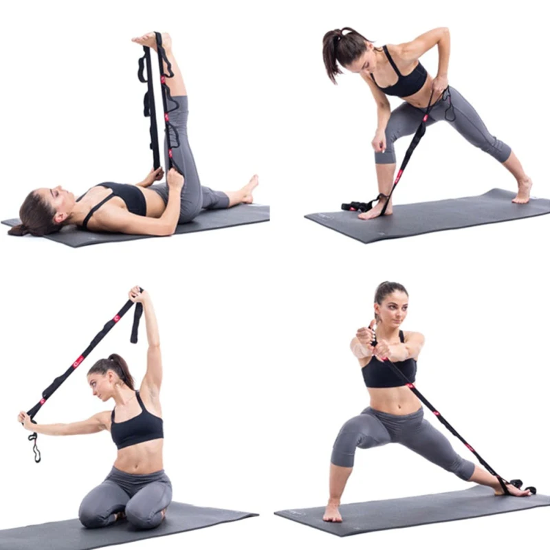 

Yoga Pull Strap Belts Polyester Latex Elastic Latin Dance Pilates Yoga GYM Fitness Exercise Resistance Bands 1