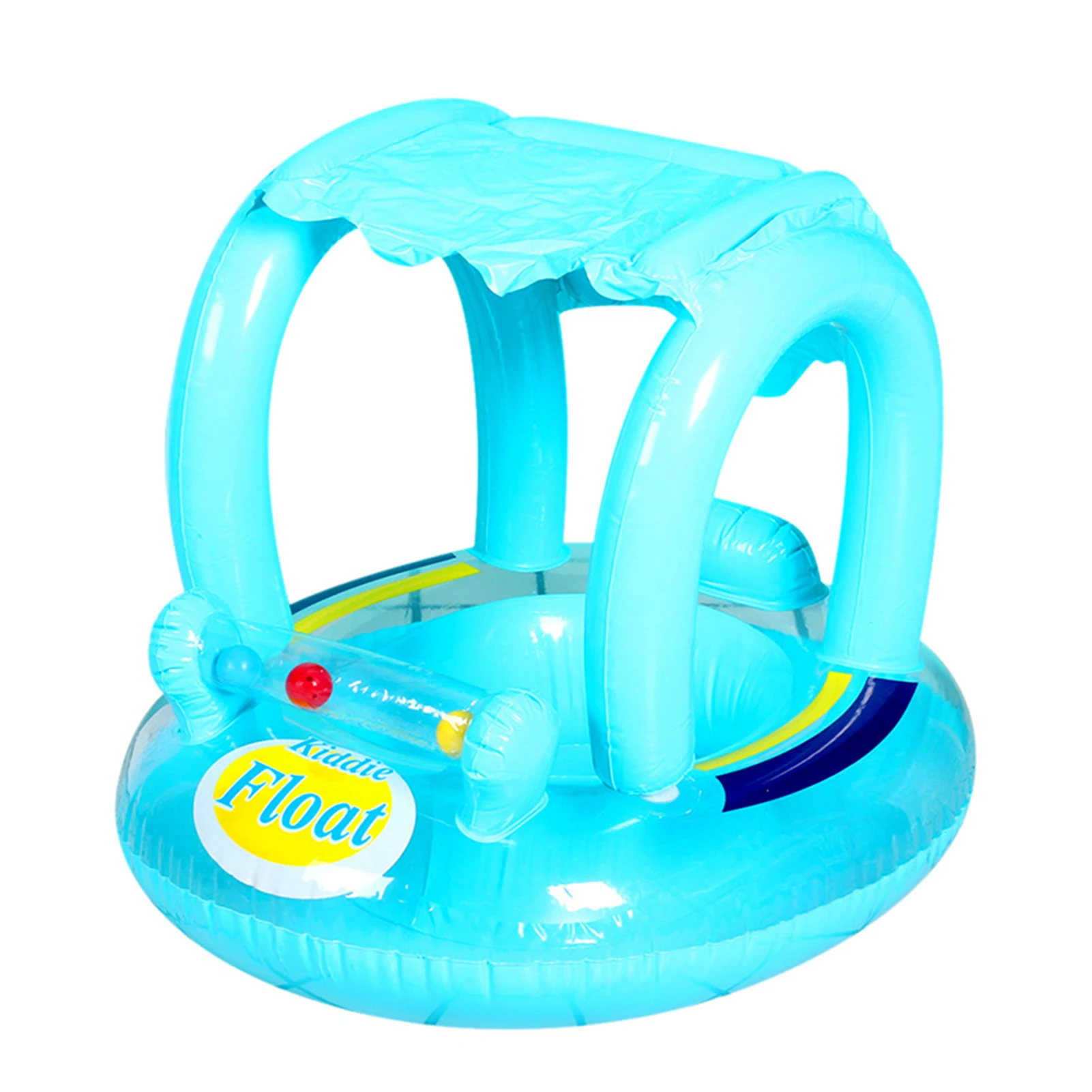 

Swimming Portable Inflatable Circle Baby Float Kids Swimming Circle With Sunshade Seat Swim Pool Accessories