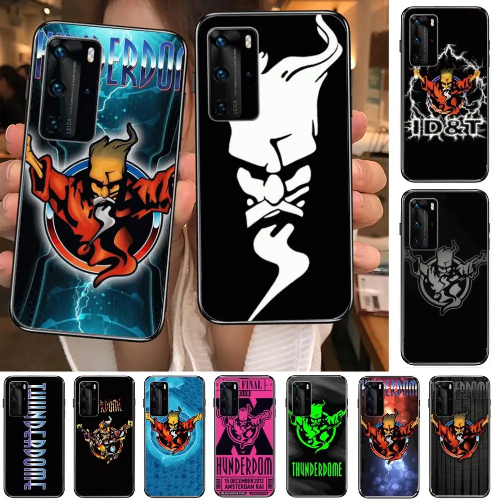 

Concert thunderdome hardcore Phone Case For Huawei P 40 30 20 10 9 8 Lite E Pro Plus Black Etui Coque Painting Hoesjes comic fa