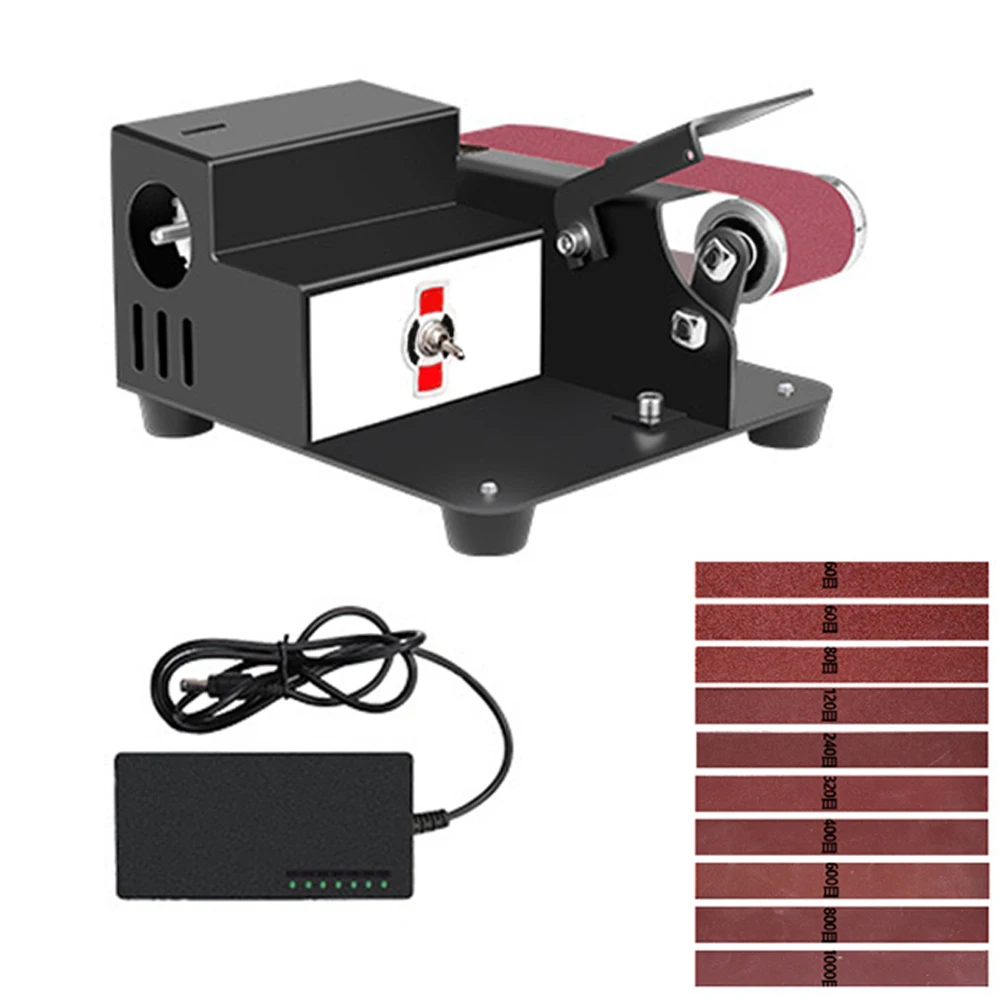 250W Mini Electric Abrasive Belt Sanding Machine 7 Gears Speed Adjustable DIY Woodworking Polishing Grinding Sander Grinder - купить по