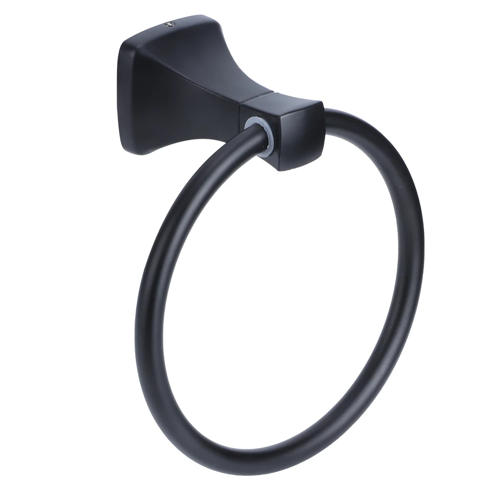 Космическая алюминиевая матовая черная вешалка для полотенец настенная в ванную