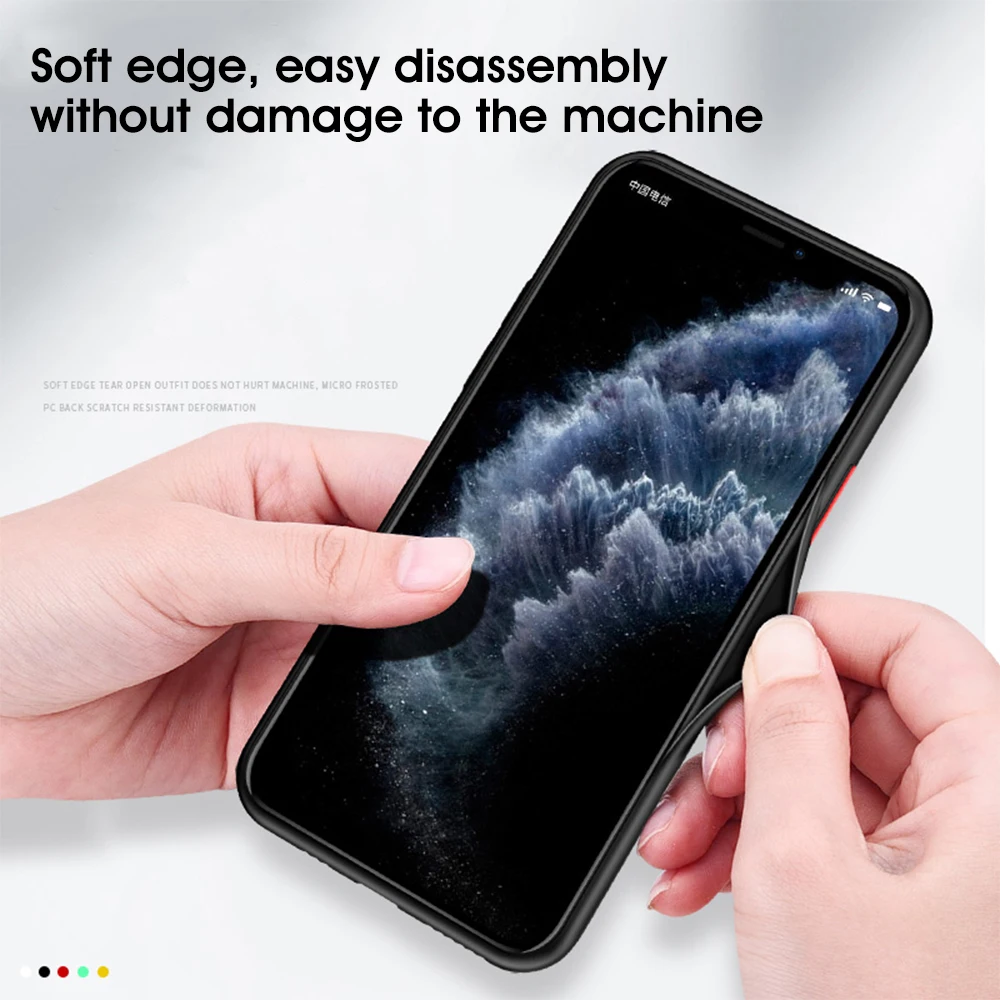 Матовый Акриловый чехол для телефона Apple iPhone 11 силиконовый Pro Max Capa 11Pro прозрачный |