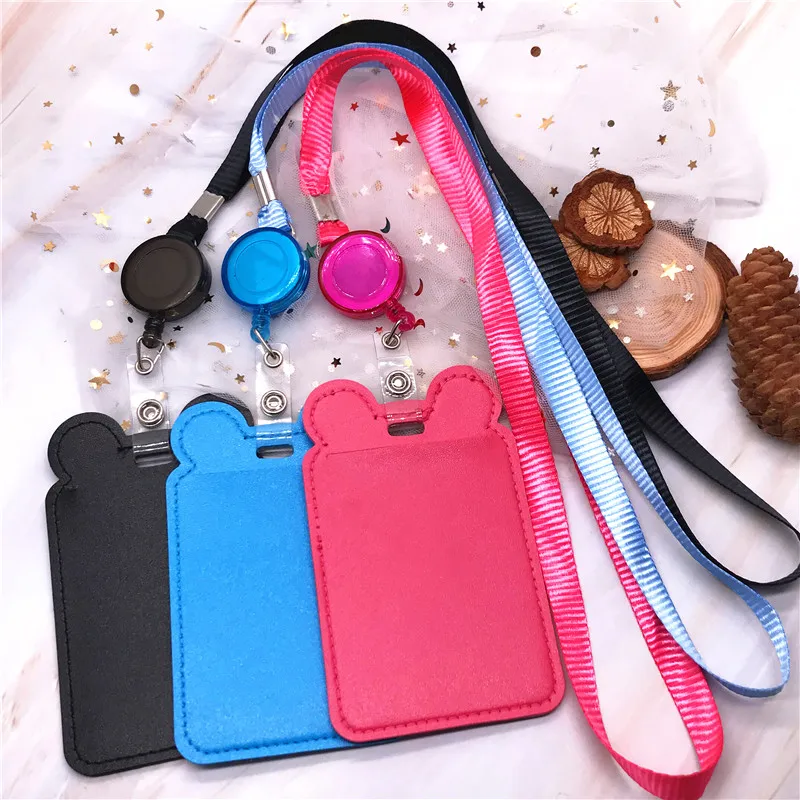 ПУ Крышка карты с брелок цепи сумка держатель для банковской кредитной полый